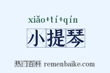 小提琴是什么意思的图片
